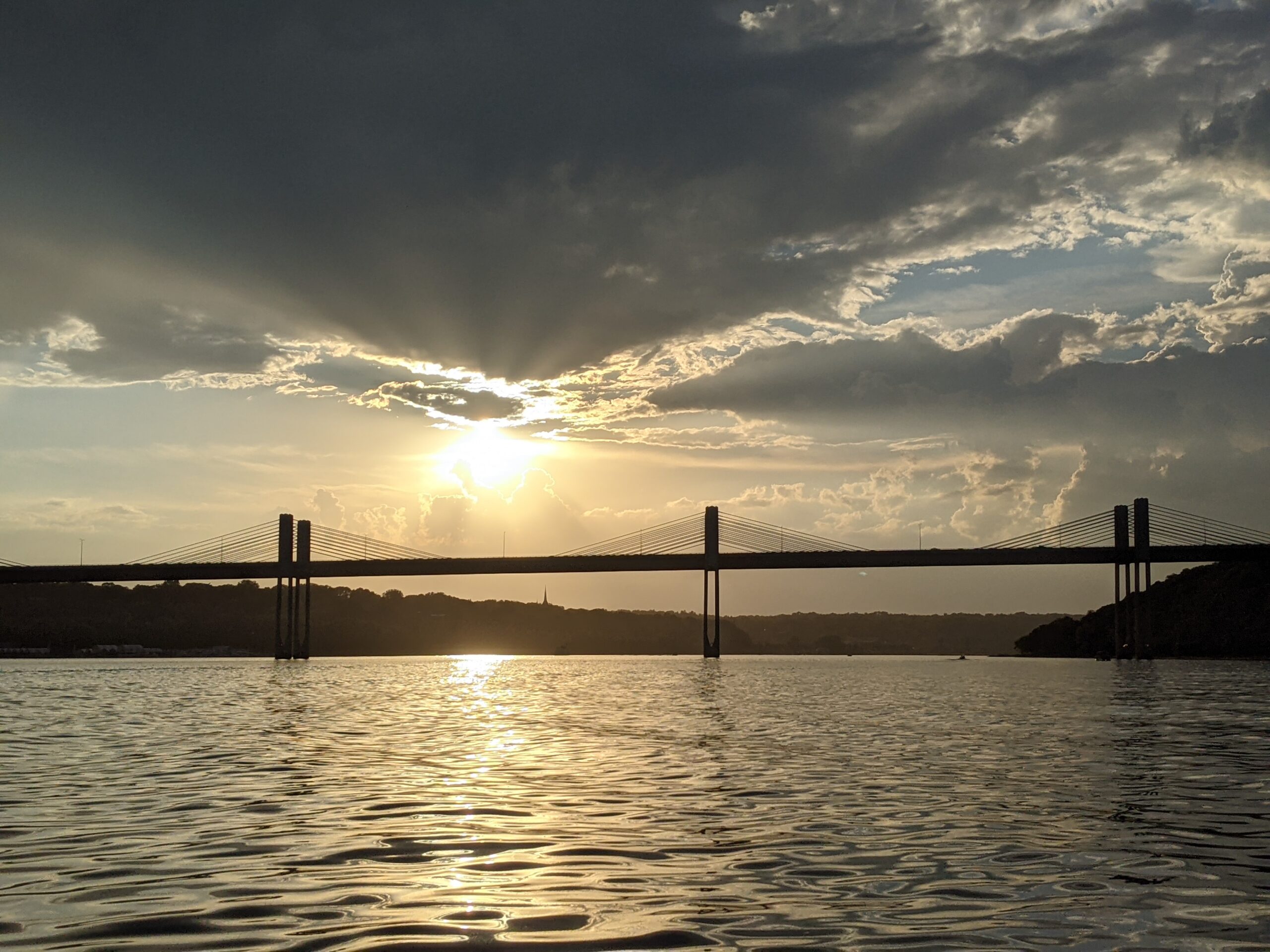Sunset over the St. Croix River near Bayport.