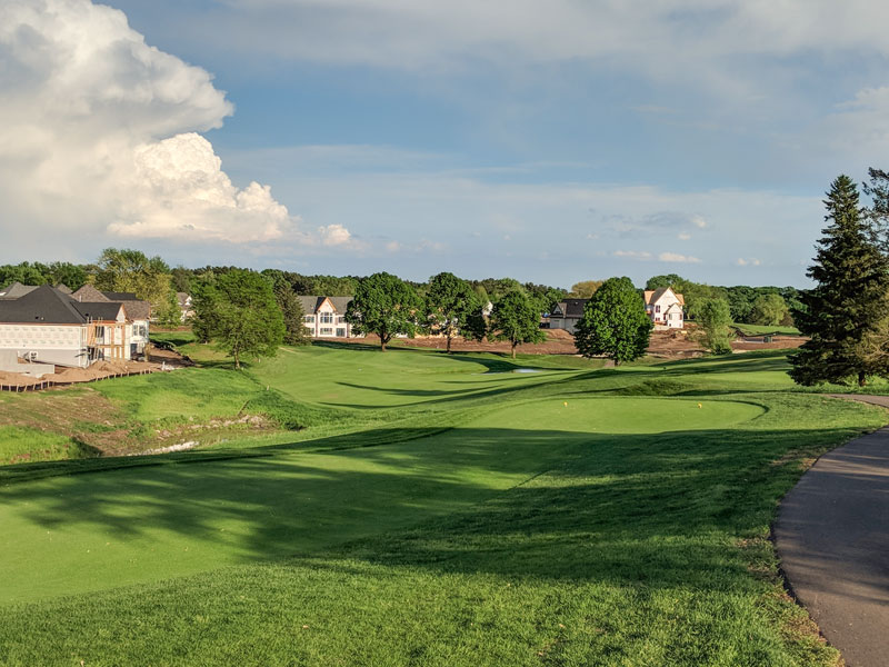 Golf-course surroundings at the Royal Club in Lake Elmo.